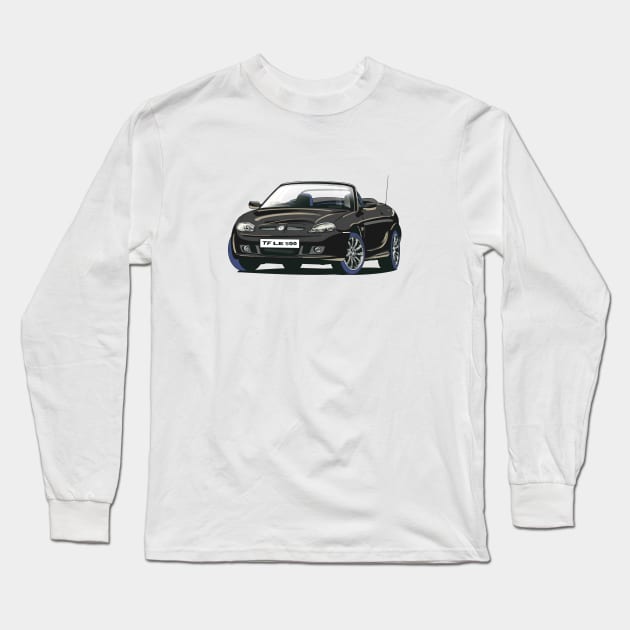 MG TF LE500 in Raven Black Long Sleeve T-Shirt by Webazoot